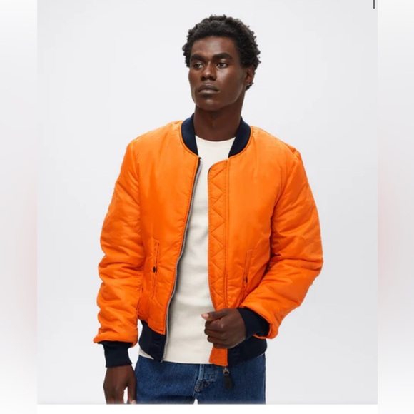 Alpha Industries MA-1 BOMBER JACKET SLIM FIT, S, Blue - Picture 5 of 8